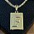 Pingente Placa Letra F – Banhado a Ouro 18K - Imagem 1