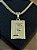 PINGENTE PLACA LETRA F Tamanho (M)( 2g- 3x4cm)  BANHO DE OURO 18K - Imagem 1