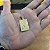 Pingente Placa Letra M – Banhado a Ouro 18K - Imagem 3