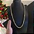 Corrente Peruana 8mm 70cm + Pulseira 21cm – Banhada a Ouro 18K - Imagem 3