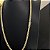 Corrente Peruana 8mm 70cm + Pulseira 21cm – Banhada a Ouro 18K - Imagem 2