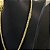 Corrente Peruana 8mm 70cm – Banhada a Ouro 18K - Imagem 2