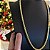 Corrente Peruana 8mm 70cm – Banhada a Ouro 18K - Imagem 4