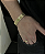 Pulseira Cadeado duplo 10mm 21cm – Banho Ouro 18k - Imagem 6