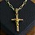 Pingente Cruz Enrolada Cravejada – Banhado a Ouro 18K - Imagem 3