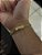 PULSEIRA ESTEIRA (5mm - 6G - 21 CM) - FECHO COM MARCAÇÃO 750 - BANHO DE OURO 18k. - Imagem 3