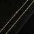 Corrente Piastrine 3mm 60cm – Banhada a Ouro 18K - Imagem 2