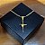 Pingente Cruz Palito Amarrada 4g – Banhado a Ouro 18K - Imagem 2