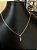 CORRENTE PIASTRINE ( 2mm - 50cm FEM ) + PINGENTE MENINO CRAVEJADO - BANHADO A OURO 18K. - Imagem 1