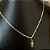 Corrente Piastrine 2mm 50cm + Pingente Menina com Zircônia – Banhada a Ouro 18K - Imagem 2