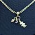 Corrente Piastrine 2mm 50cm + Pingente Menina com Zircônia – Banhada a Ouro 18K - Imagem 3