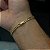 Pulseira Lacraia 3mm 20cm – Banhada a Ouro 18K - Imagem 4