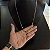 Corrente Piastrine 3mm 70cm + Pulseira 21cm – Banhada a Ouro 18K - Imagem 3