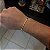 Corrente Piastrine 3mm 70cm + Pulseira 21cm – Banhada a Ouro 18K - Imagem 4