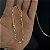 Corrente Piastrine 3mm 70cm + Pulseira 21cm – Banhada a Ouro 18K - Imagem 2