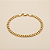 Pulseira Pitbull 4mm 21cm – Banhada a Ouro 18K - Imagem 1