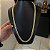 Corrente Lacraia 7mm 70cm – Banhada a Ouro 18K - Imagem 2