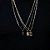 Kit 3 Correntes Malha Fina – Banhado a Ouro 18K - Imagem 3