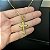Corrente Tijolinho 1.5mm 50cm + Pingente Cruz – Banhada a Ouro 18K - Imagem 1
