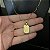 Corrente Tijolinho 1.5mm + Pingente Placa Pai e Filho – Escolha 50cm, 60cm ou 70cm – Banhada a Ouro 18K - Imagem 1