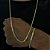 Corrente Cadeado Duplo 3mm 60cm ou 70cm + Pulseira 21cm – Banhada a Ouro 18K - Imagem 1