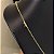 Corrente Cadeado 3mm 70cm + Pingente Cruz amarrada – Banhada a Ouro 18K - Imagem 2