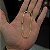 Pulseira Cadeado duplo 3mm 20cm – Banhada a Ouro 18K - Imagem 2