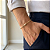 Pulseira cadeado de quina 3mm 20cm – Banhada a Ouro 18K - Imagem 3