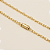 Pulseira cadeado de quina 3mm 20cm – Banhada a Ouro 18K - Imagem 2