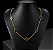 CORRENTE TREVO BLACK NEY (2mm 50cm) - BANHADO A OURO 18k - Imagem 2