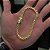 Pulseira Cadeado duplo 5mm 21cm – Banhada a Ouro 18K - Imagem 2