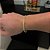 Pulseira Cadeado duplo 5mm 21cm – Banhada a Ouro 18K - Imagem 1