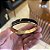 Bracelete Borda Boleada Resinado Black – Banhado a Ouro 18K - Imagem 1