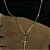 Corrente Piastrine 2mm 50/60 ou 70cm + Pingente Crucifixo com jesus – Banhada a Ouro 18K - Imagem 4