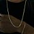 Corrente Grumet Dupla 3mm 70cm + Pulseira 21cm – Banhada a Ouro 18K - Imagem 4