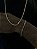 Corrente Grumet Dupla 3mm 70cm + Pulseira 21cm – Banho Ouro 18k - Imagem 3
