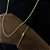 Corrente lacria 3mm 70cm + Pulseira 21cm – Banho Ouro 18k - Imagem 3