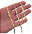 Corrente Lacraia flat 4mm 70cm + Pulseira 21cm – Banhada a Ouro 18K - Imagem 8