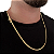 Corrente Lacraia flat 4mm 70cm + Pulseira 21cm – Banhada a Ouro 18K - Imagem 2
