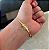 Corrente Lacraia flat 4mm 70cm + Pulseira 21cm – Banhada a Ouro 18K - Imagem 5
