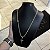 Corrente Tijolinho Grumet dupla 4mm 70cm + Pingente Cruz Cravejada – Banhada a Ouro 18K - Imagem 6