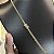 Corrente Tijolinho Grumet dupla 4mm 70cm + Pingente Cruz Cravejada – Banhada a Ouro 18K - Imagem 7