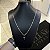 Corrente Piastrine 2mm 70cm + Pingente Crucifixo com Jesus pp – Banhada a Ouro 18K - Imagem 2