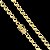 Corrente Friso 8mm 70cm – Banhada a Ouro 18K - Imagem 9