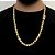 CORRENTE FRISO S DUPLA FACE (8mm -79G-70cm) FECHO COM MARCAÇÃO 750 - BANHADO A OURO 18K - Imagem 10