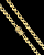 CORRENTE FRISO S DUPLA FACE (8mm -79G-70cm) FECHO COM MARCAÇÃO 750 - BANHADO A OURO 18K - Imagem 4