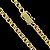 Corrente Friso 8mm 70cm – Banhada a Ouro 18K - Imagem 11