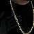 CORRENTE FRISO S DUPLA FACE (8mm -79G-70cm) FECHO COM MARCAÇÃO 750 - BANHADO A OURO 18K - Imagem 9