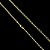 CORRENTE GRUMET( 4mm  - 16G) - 70/60cm - BANHADO A OURO 18K - Imagem 1