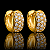 Brinco Argola Ney Oval com Zircônias Premium – Banhado a Ouro 18K - Imagem 2